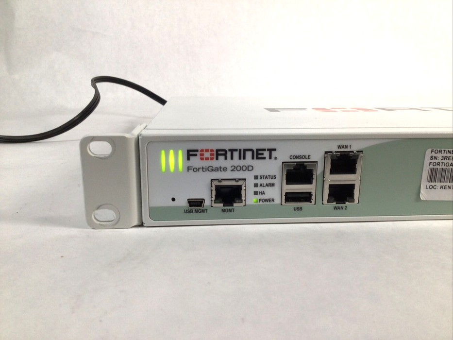 Fortinet FG-200D Fortigate Network Firewall Security Appliance P11534-05-10