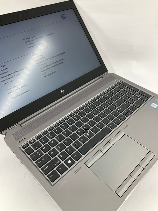 HP ZBook 15 G5 15.6" Core i7-8850H 250GB 32GB Win 11 Pro P1000