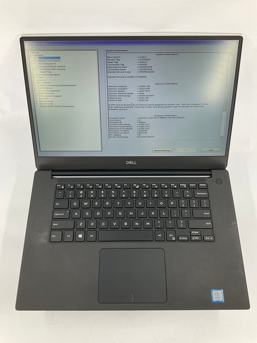 Dell Precision 5530 15.6" Core i7-8850H 500GB 16GB Win 11 Pro P2000