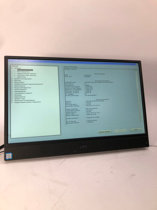 Dell OptiPlex 5270 AIO Desktop 21.5" Intel Core i5-9500T 256GB SSD 8GB RAM Win 11 Pro