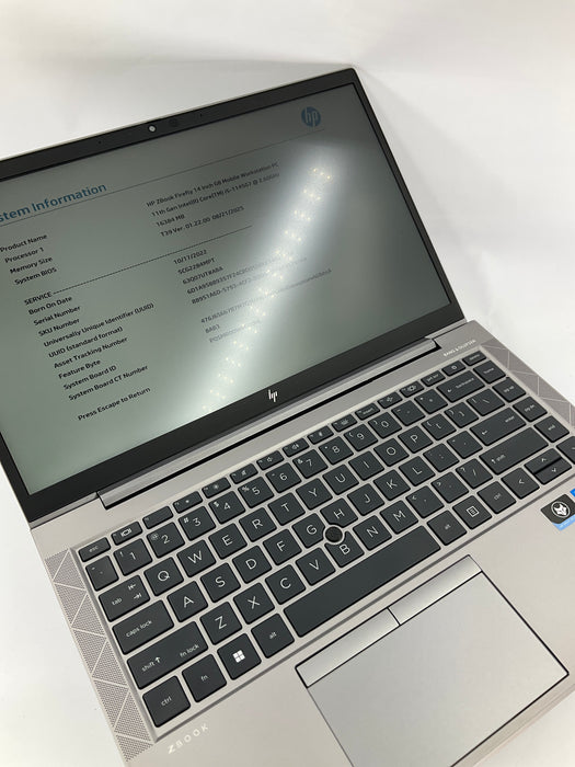 HP Zbook Firefly G8 14" Core i5-1145G7 512GB 16GB B Win 11 Pro
