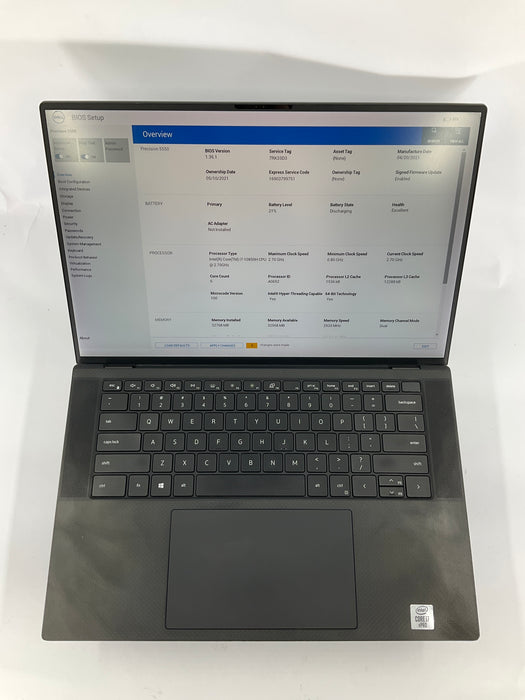 Dell Precision 5550 15.6" Core i7-10850H 1TB 32GB B Win 11 Pro T1000