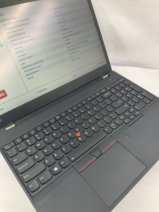 Lenovo ThinkPad T15 16" Core i7-10610U 256GB 16GB B Win 11 Pro *READ*