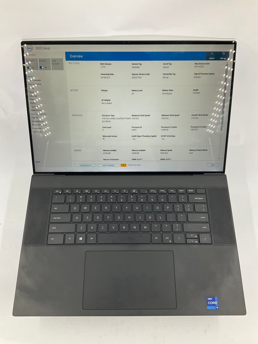 Dell XPS 17 9710 17" Touch Core i9-11900H 1TB 32GB Win 11 Pro RTX 3060