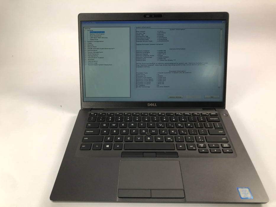 Dell Latitude 5401 14" Intel Core i5-9400H 256GB SSD 16GB RAM Win 11 Pro