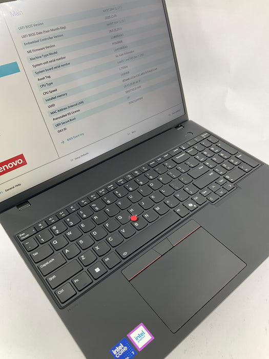 Lenovo ThinkPad T16 Gen 3 21MN 16" Touch Core Ultra 7 155U 512GB 16GB Win 11 Pro