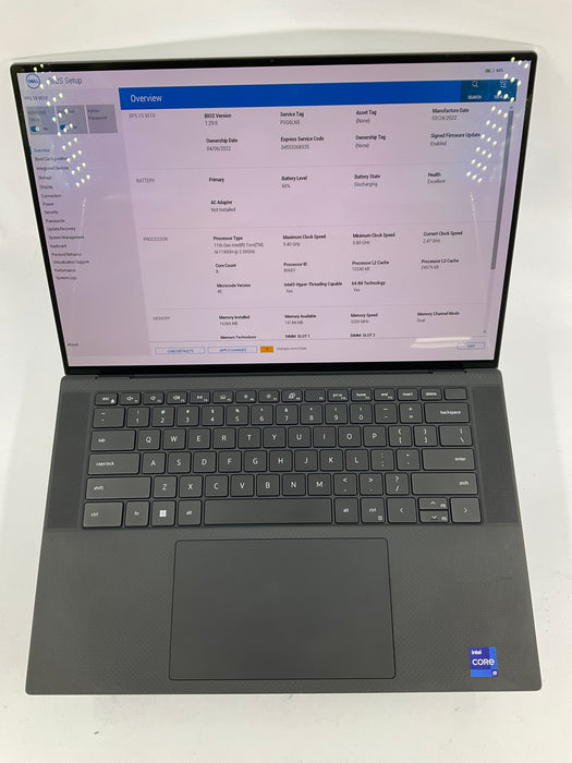 Dell XPS 15 9510 15.6" Touch Core i9-11900H 512GB 16GB RTX 3050 Ti *NEW BATTERY*