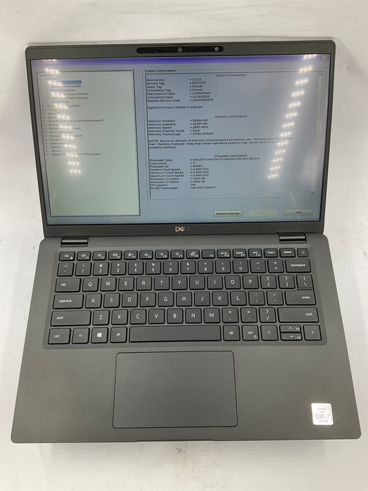 Dell Latitude 7410 14" Touch Core i7-10610U 256GB 16GB A Win 11 Pro