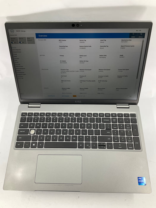 Dell Precision 3560 15.6" Core i7-1165G7 512GB 16GB W11P T500 *NEW BATTERY*