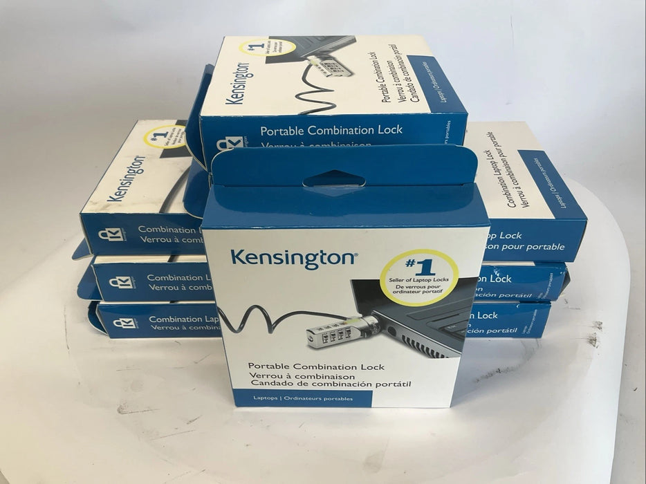 Lot of 9 Kensington Combination Laptop Computer Lock - K64670AM
