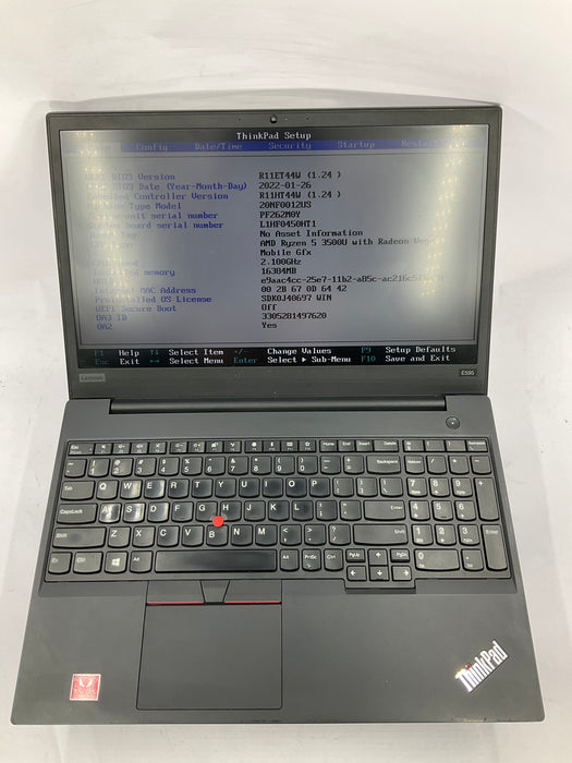 Lenovo ThinkPad E595 15.6" AMD Ryzen 5 3500U 1TB 16GB B Win 11 Pro
