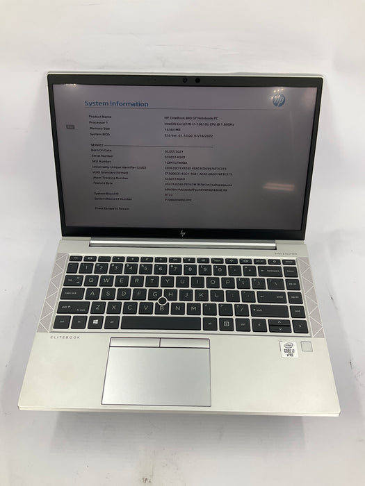 HP EliteBook 840 G7 14" Core i7-10610U 256GB 16GB B Win 11 Pro