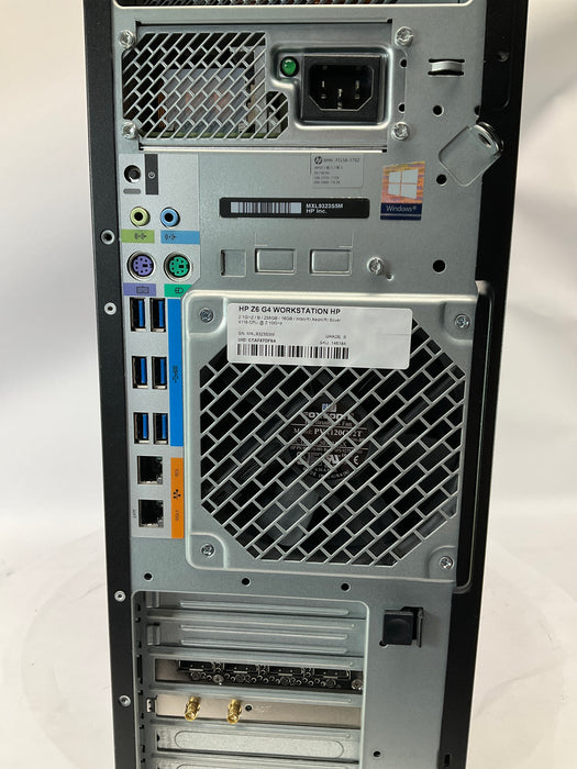 HP Z6 G4 Workstation Xeon Silver 4116 256GB 16GB B Win 11 Pro