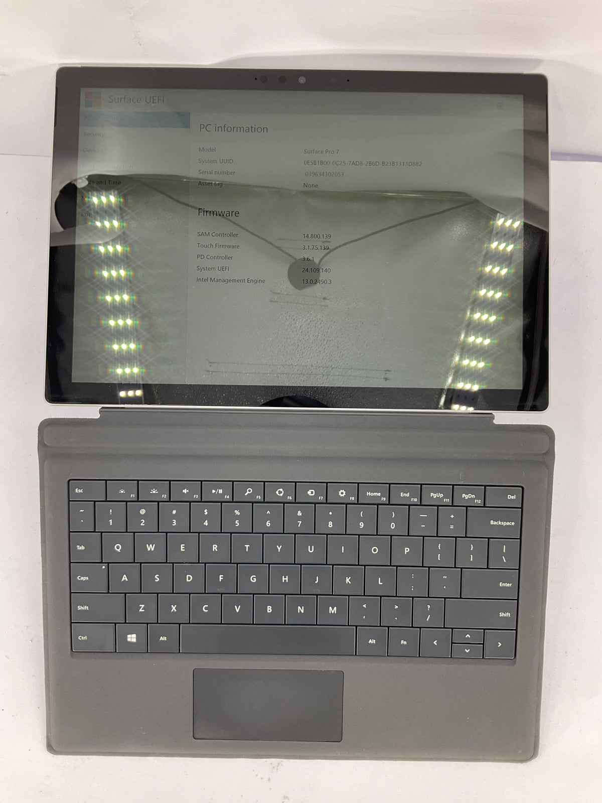 Microsoft Surface Pro 7 Core i7-1065G7 CPU @ 1.30GHz 256GB 16GB