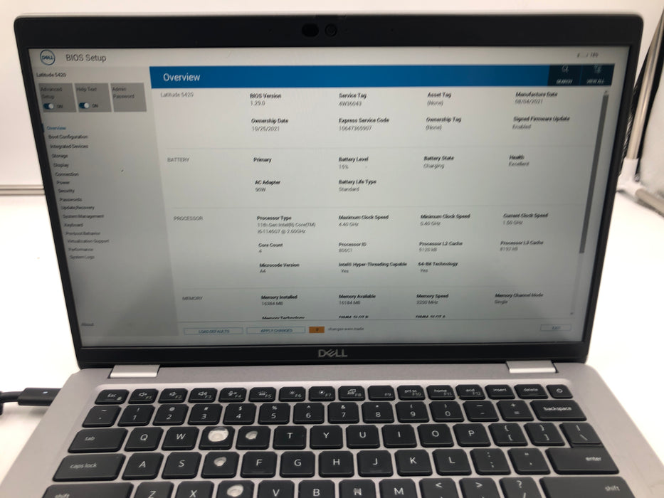 Dell Latitude 5420 14" Intel Core i5-1145G7 256GB SSD 16GB RAM Win 11 Pro