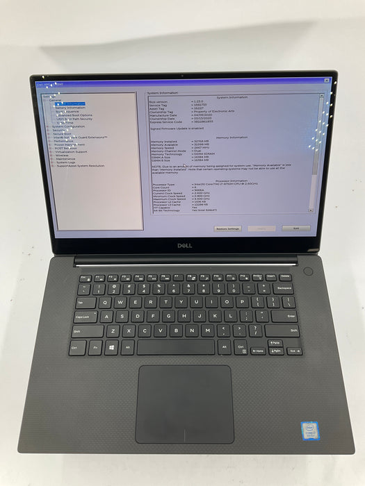 Dell XPS 15 7590 15.6" Core i7-9750H 512GB 32GB B Win 11 Pro GTX 1650
