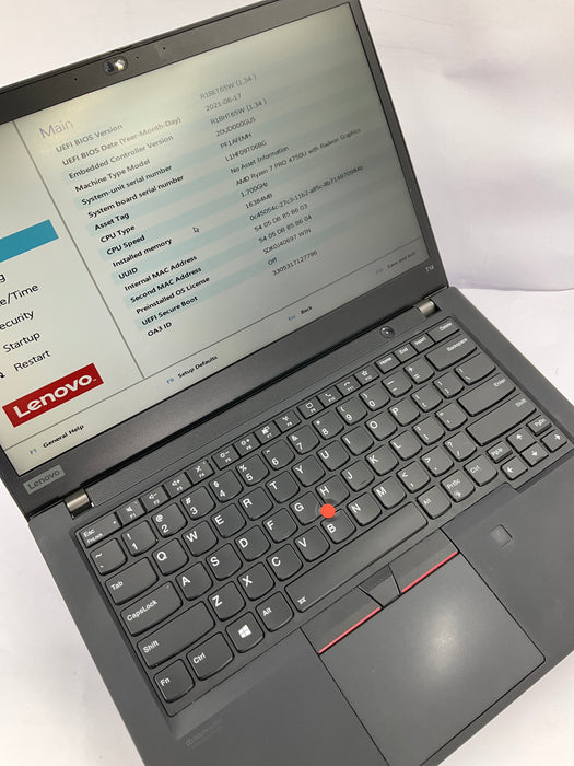 Lenovo ThinkPad T14 Gen 1 14" AMD Ryzen 7 Pro 4750U 512GB 16GB B Win 11 Pro