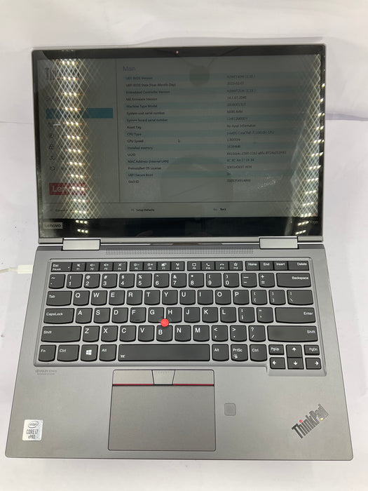 Lenovo ThinkPad X1 Yoga 5th Gen 14" Core i7-10610U 512GB 16GB B Win 11 Pro