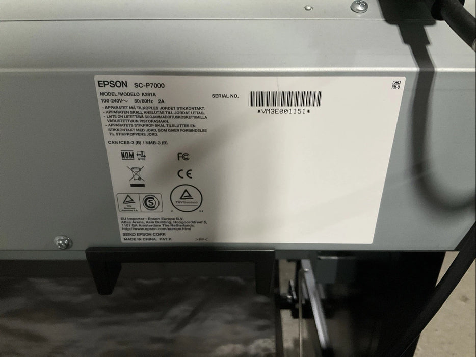 Epson SureColor P7000 Printer Wide 24" Large Format - Not Tested - Local Pickup