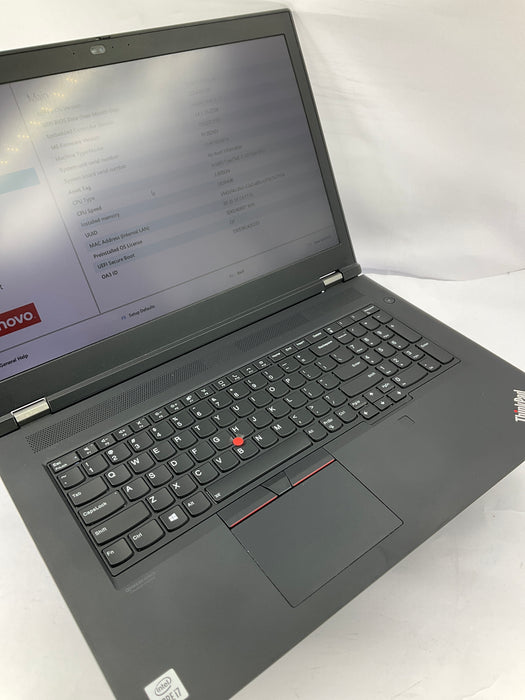 Lenovo ThinkPad P17 Gen 1 18" Core i7-10750H 512GB 32GB B Win 11 Pro T2000
