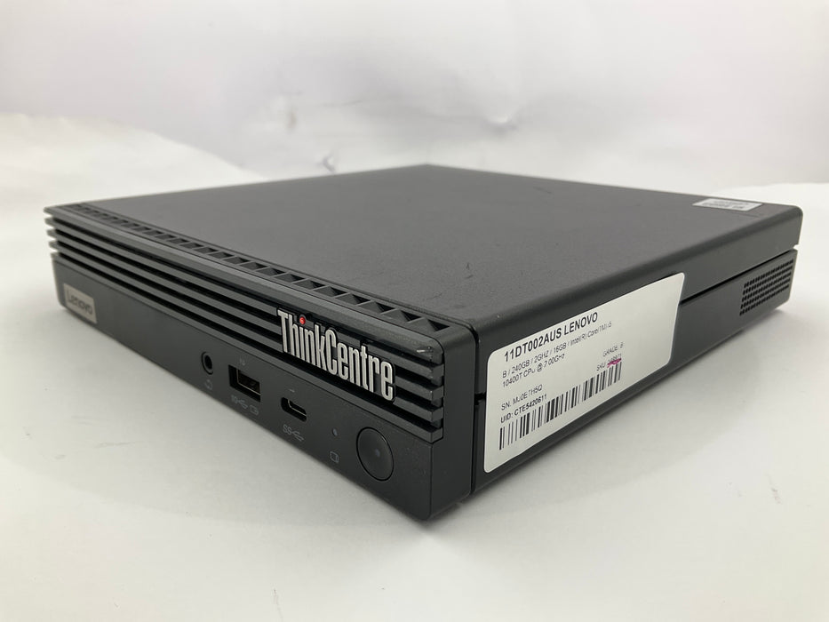 Lenovo ThinkCentre M70q Mini Desktop Core i5-10400T 240GB 16GB B Win 11 Pro