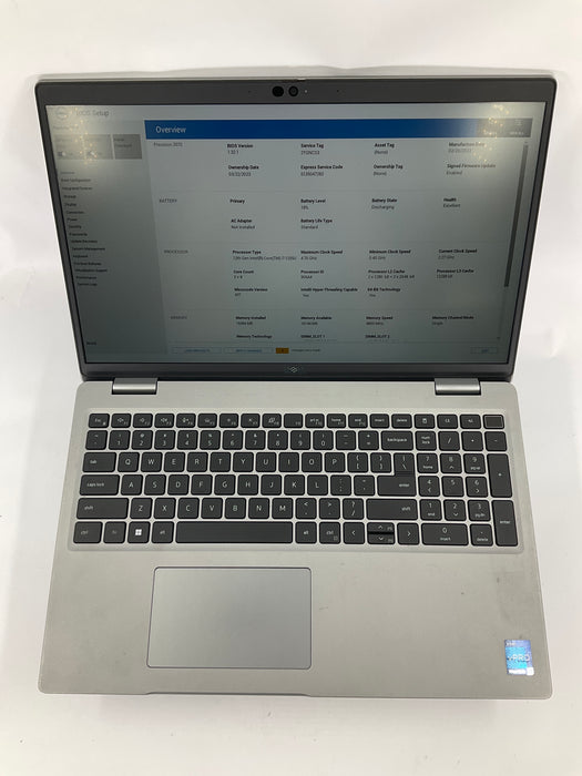 Dell Precision 3570 15.6" Core i7-1255U 512GB 16GB B Win 11 Pro