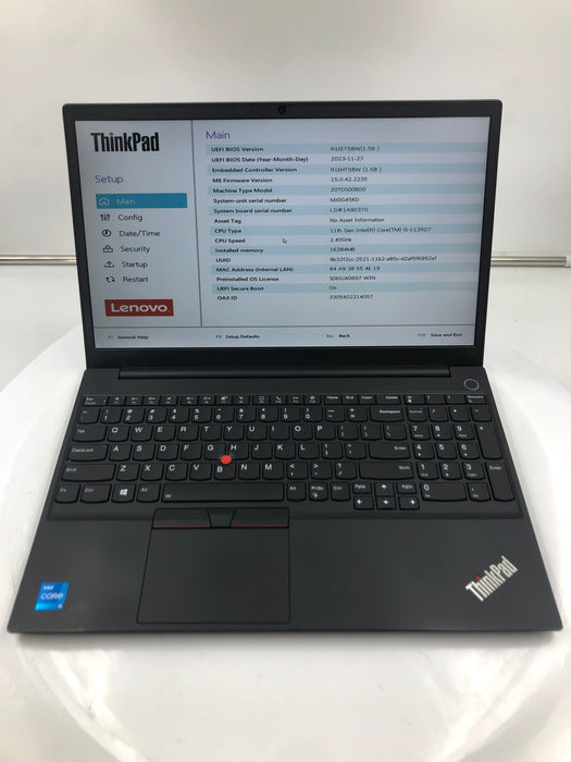 Lenovo ThinkPad E15 Gen 2 15.6" Core i5-1135G7 256GB 16GB B Win 11 Pro