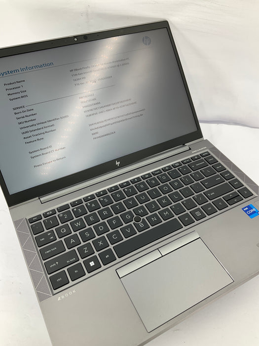 HP Zbook Firefly 14 G8 14" Touch Core i7-1165G7 512GB 16GB B Win 11 Pro T500
