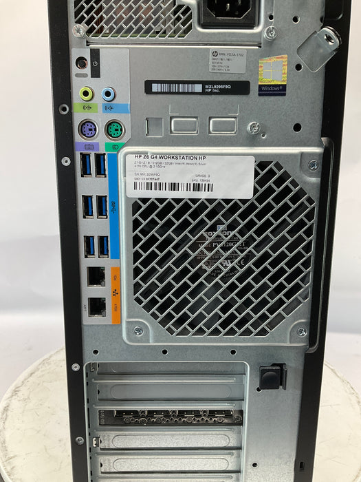 HP Z6 G4 Workstation Xeon Silver 4116 512GB 32GB Win 11 Pro M4000