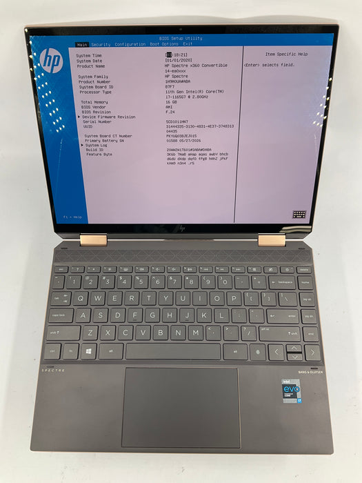 HP Spectre x360 14-ea0023dx 14" 2in1 Touch Core i7-1165G7 1TB 16GB *NEW BATTERY*