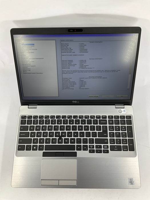 Dell Latitude 5510 15.6" Core i7-10610U 512GB 16GB B Win 11 Pro