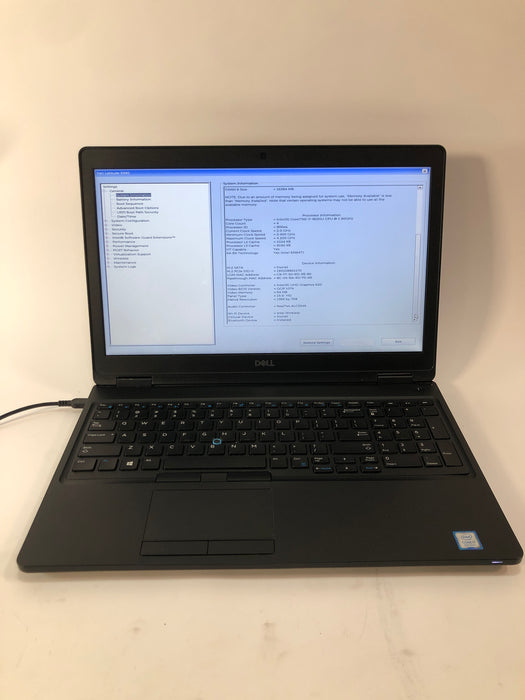 Dell Latitude 5590 15.6" Intel Core i7-8650U 256GB SSD 16GB RAM B Win 11 Pro (Backlight spot)