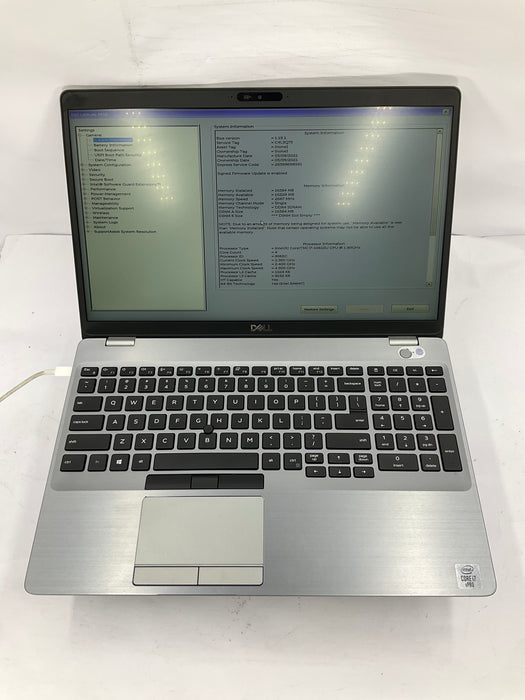 Dell Latitude 5510 15.6" Core i7-10610U 256GB 16GB B Win 11 Pro