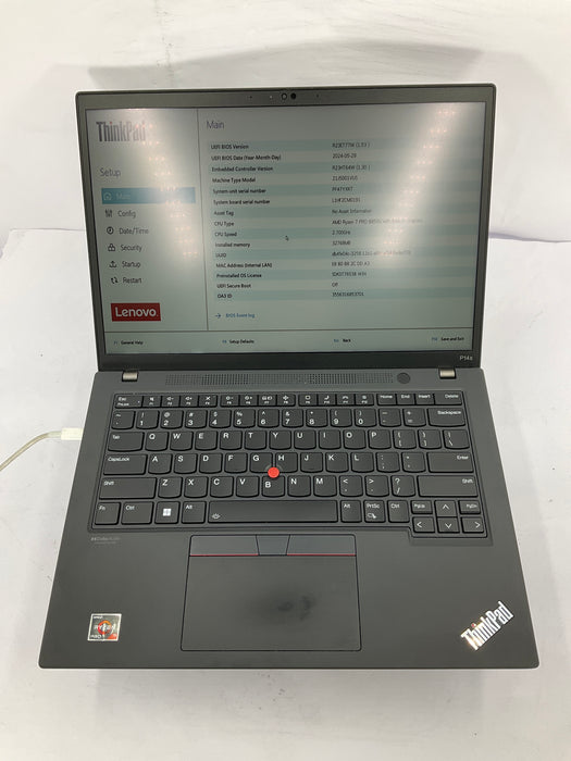 Lenovo ThinkPad P14s Gen 3 14" AMD Ryzen 7 Pro 6850U 512GB 32GB B Win 11 Pro