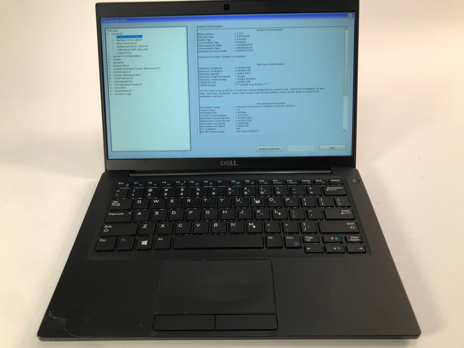 Dell Latitude 7390 13.3" Intel Core i7-8650U 512GB SSD 16GB RAM B Win 11 Pro