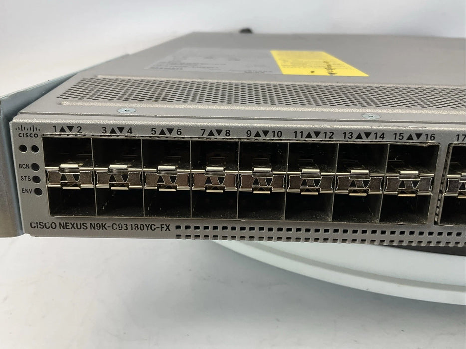 Cisco Nexus N9K-C93180YC-FX 54 SFP Network Switch