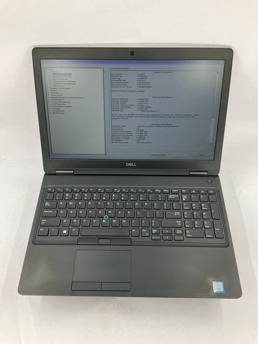 Dell Latitude 5591 15.6" Core i7-8850H 512GB 16GB B Win 11 Pro MX130 *READ*