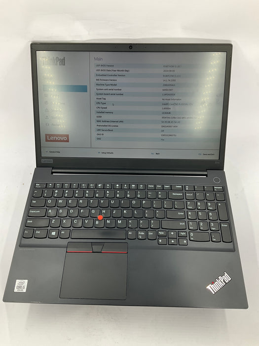 Lenovo ThinkPad E15 15.6" Core i5-10210U 256GB 16GB B Win 11 Pro