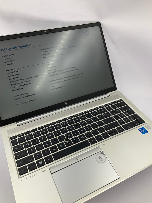 HP EliteBook 850 G8 15.6" Core i5-1145G7 256GB 16GB B Win 11 Pro *SCRATCHED SCREEN*