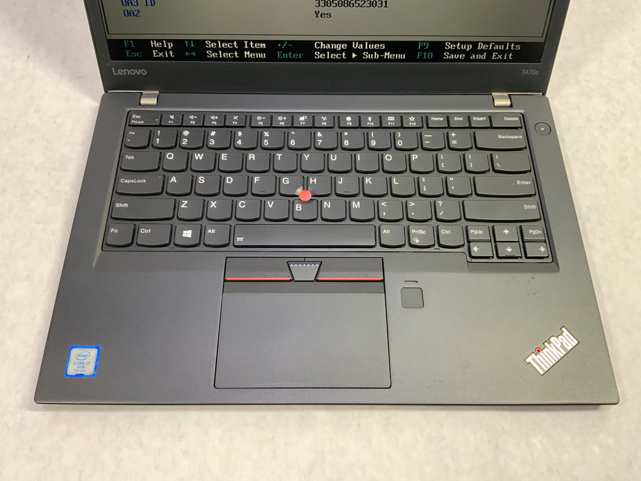 Lenovo ThinkPad T470s 14" Intel Core i7-7600U 256GB SSD 12GB RAM Win 10 Pro