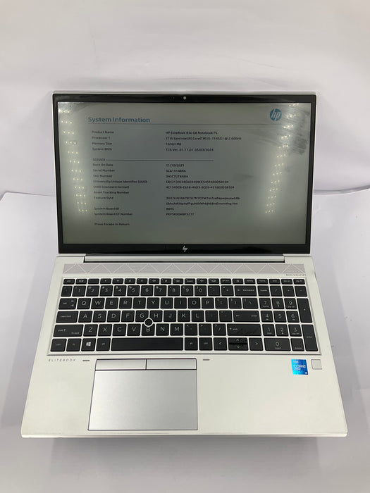HP EliteBook 850 G8 15.6" Core i5-1145G7 256GB 16GB B Win 11 Pro
