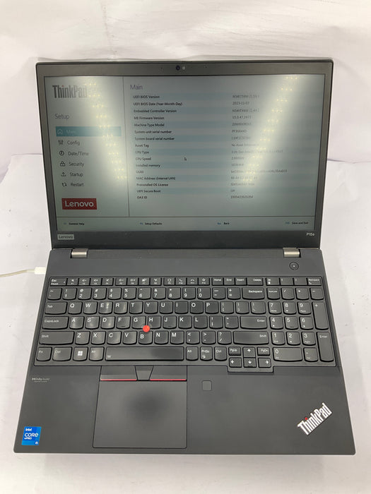 Lenovo ThinkPad P15s Gen 2 16" Core i5-1145G7 512GB 16GB B Win 11 Pro T500