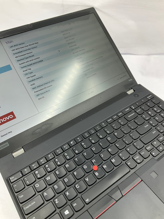 Lenovo ThinkPad P15s Gen 1 15.6" Core i7-10510U 256GB 16GB B Win 11 Pro P520