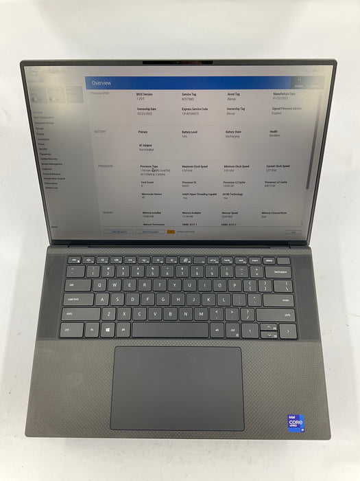 Dell Precision 5550 15.6" Core i9-11950H 256GB 16GB Win 11 Pro A2000