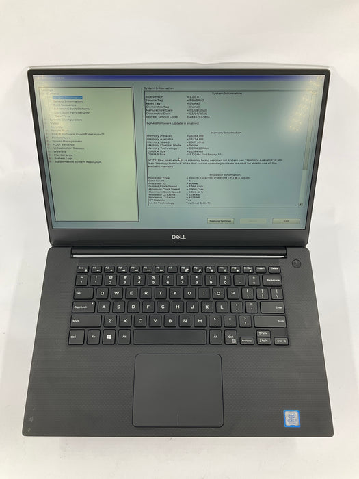 Dell Precision 5530 15.6" Core i7-8850H 256GB 16GB Win 11 Pro P1000