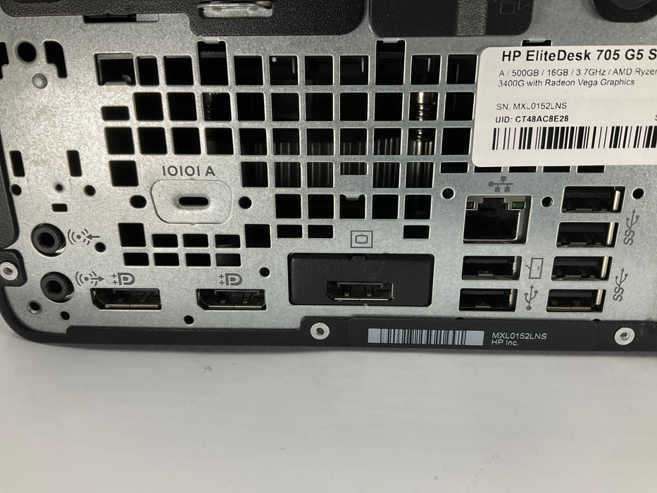 HP EliteDesk 705 G5 SFF AMD Ryzen 5 Pro 3400G 500GB 16GB A Win 11 Pro