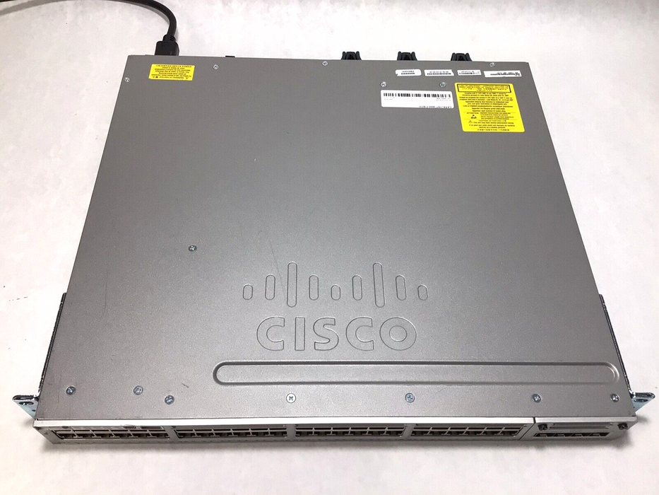 Cisco Catalyst 3850 48 PoE+ WS-C3850-48P-S V07 Switch C3850-NM-2-10G