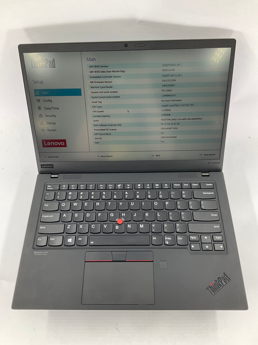 Lenovo ThinkPad X1 Carbon 7th Gen 14" Core i7-10710U 512GB 16GB B Win 11 Pro
