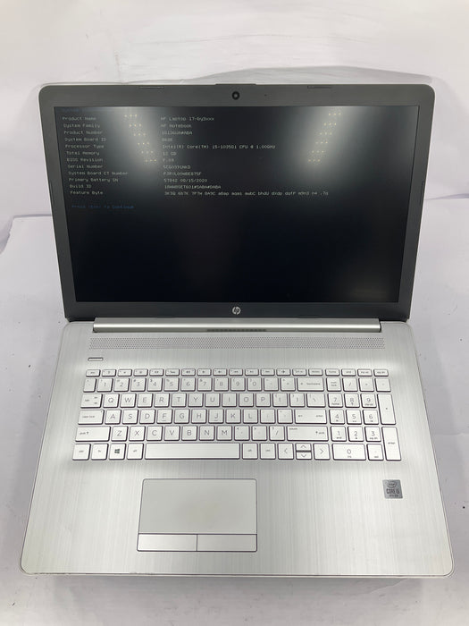 HP 17-by3053cl 17.3" Core i5-1035G1 1TB 12GB B Win 11 Pro