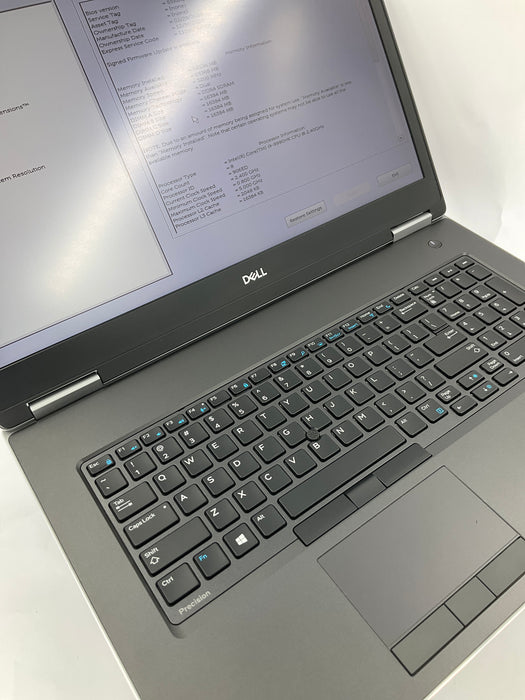 Dell Precision 7740 17.3" Core i9-9980HK 2x512GB 64GB Win 11 Pro Radeon WX 7100